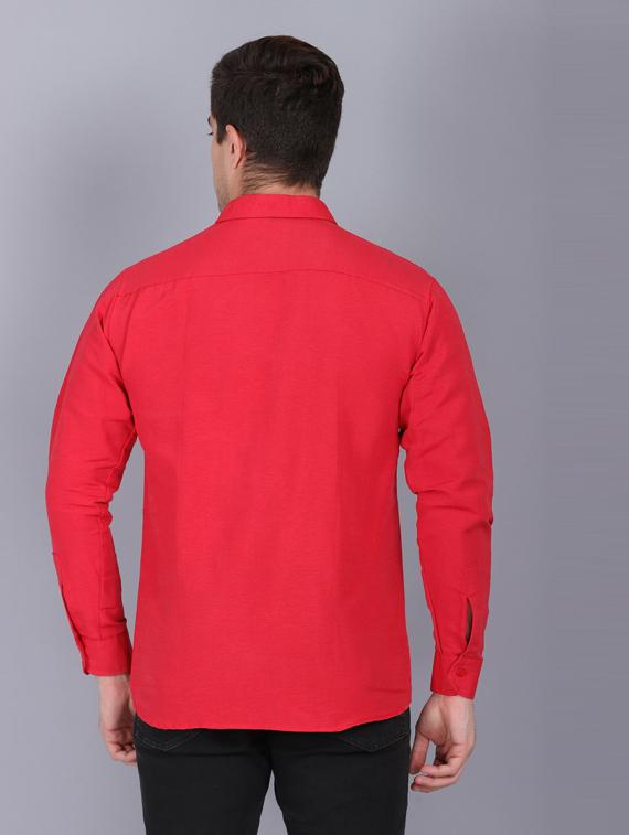 mens solid casual shirt - 19564674 - Standard Image - 3