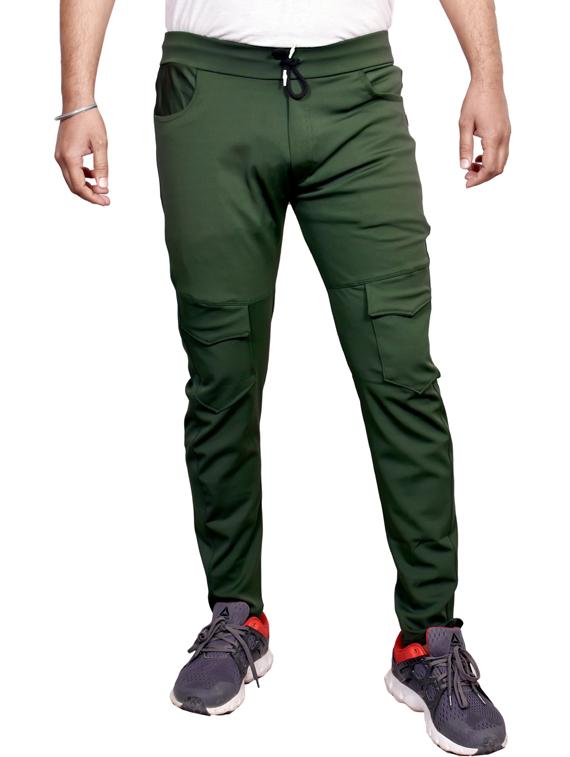 mid rise solid full length track pant - 19565601 - Zoom Image - 0