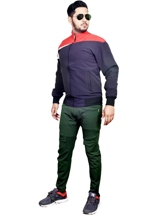 mid rise solid full length track pant - 19565601 - Standard Image - 3