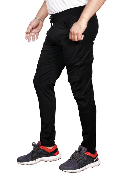 mid rise solid full length track pant - 19565682 - Standard Image - 0