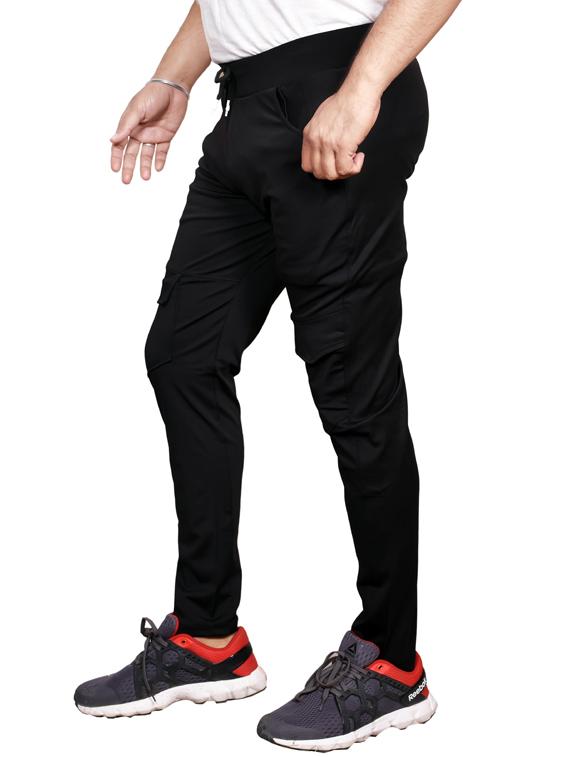 mid rise solid full length track pant - 19565682 - Zoom Image - 0