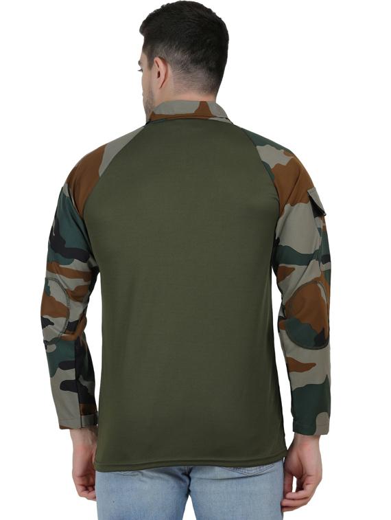 polo neck camouflage t-shirt - 19565787 - Standard Image - 3