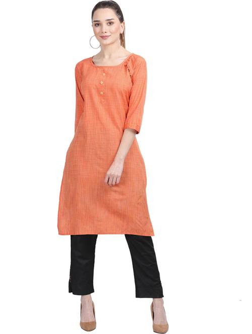 round neck kurta pant set - 19566004 - Standard Image - 0