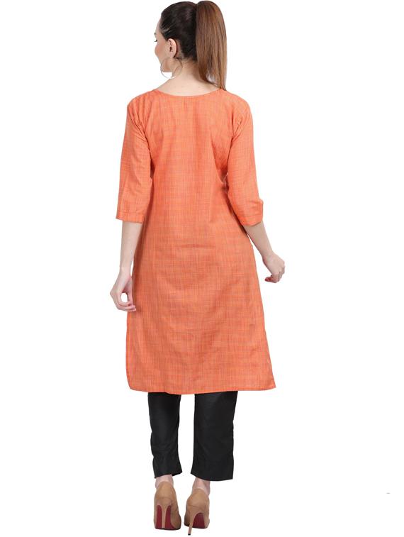 round neck kurta pant set - 19566004 - Standard Image - 3