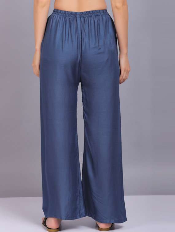 solid mid rise palazzo - 19566037 -  Standard Image - 3