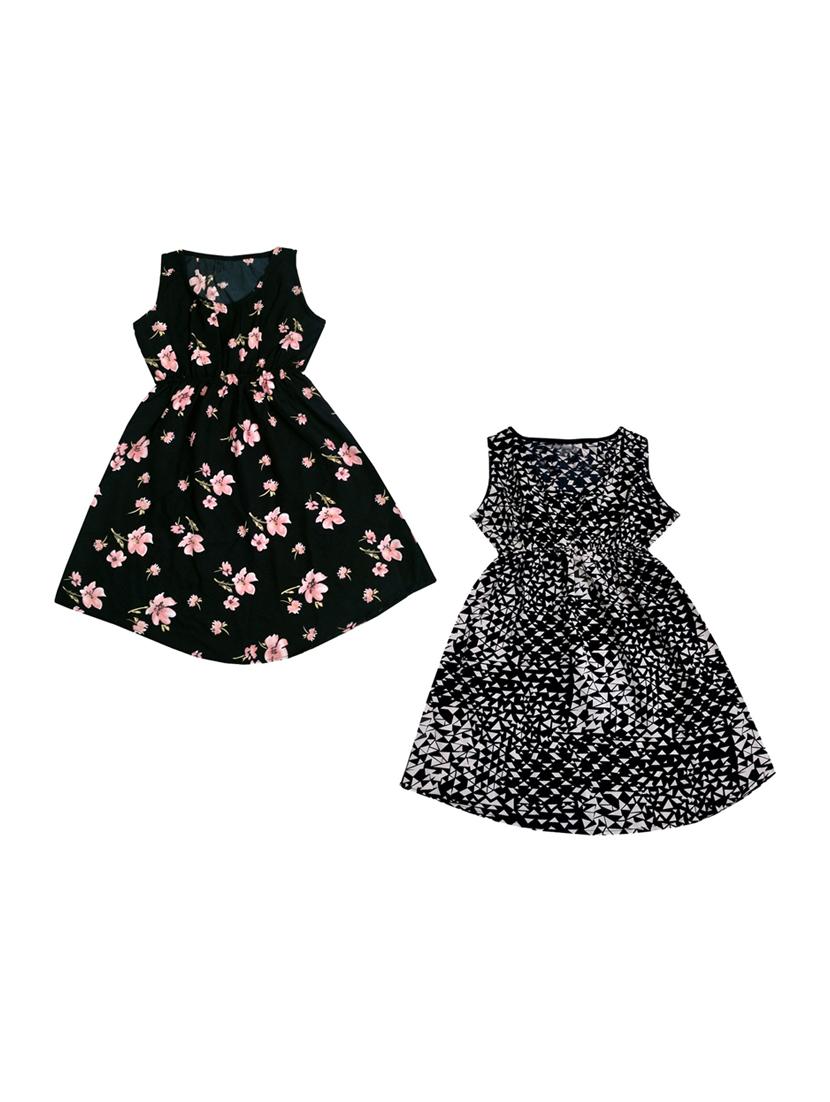 girls round neck sleeveless frock - 19566277 -  Zoom Image - 0