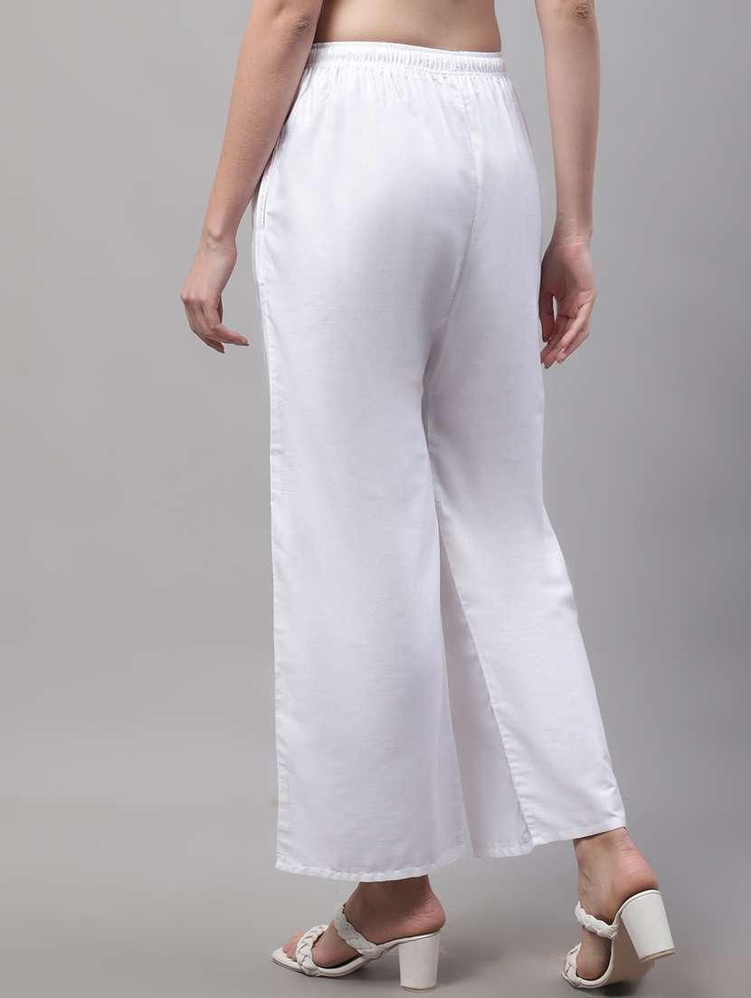 mid rise solid palazzo - 19566513 -  Standard Image - 3