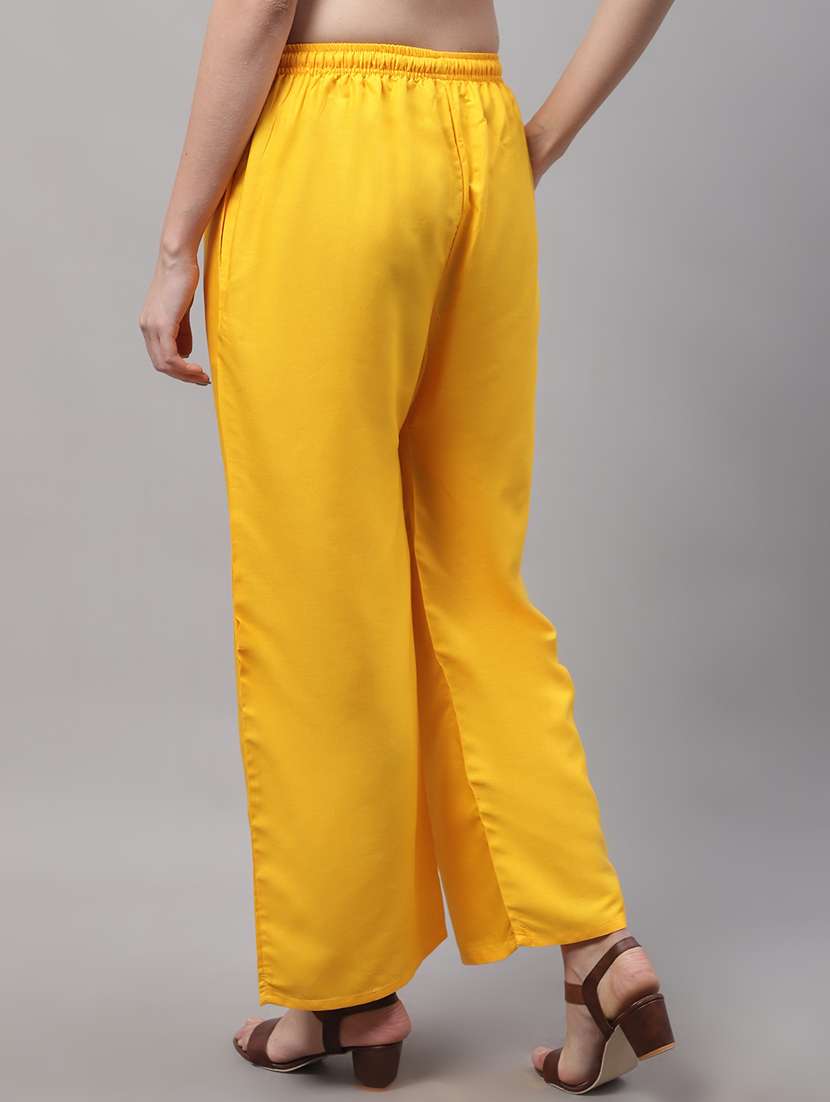 mid rise solid palazzo - 19566515 -  Standard Image - 3