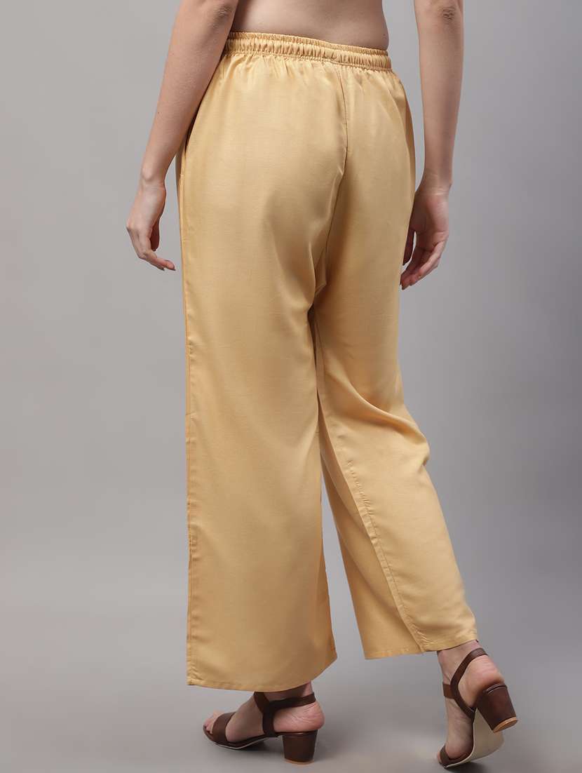 mid rise solid palazzo - 19566518 -  Standard Image - 3