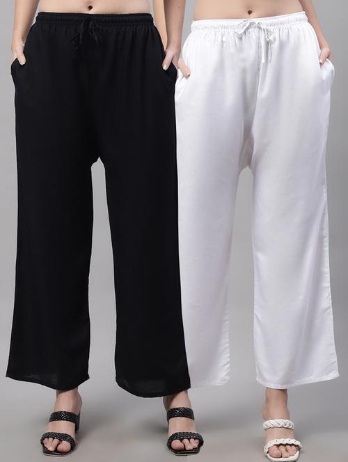 pack of 2 solid palazzo - 19566526 -  Standard Image - 0