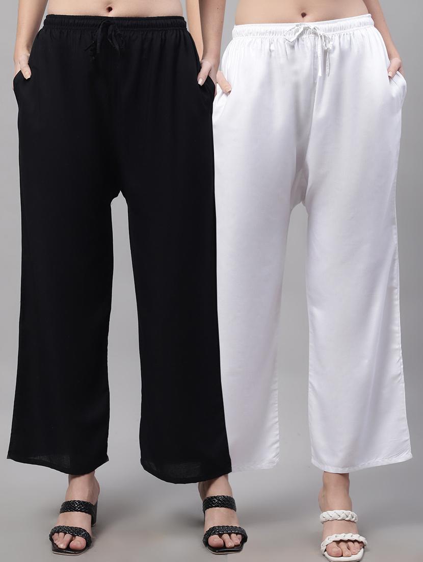 pack of 2 solid palazzo - 19566526 -  Zoom Image - 0