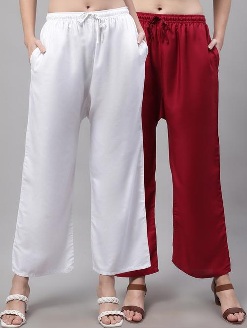 pack of 2 solid palazzo - 19566545 -  Standard Image - 0