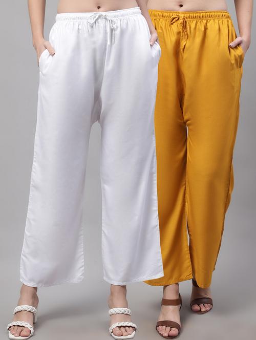 pack of 2 solid palazzo - 19566548 -  Standard Image - 0
