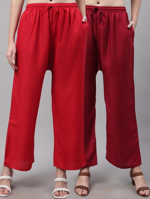 pack of 2 solid palazzo - 19566556 -  Standard Image - 0