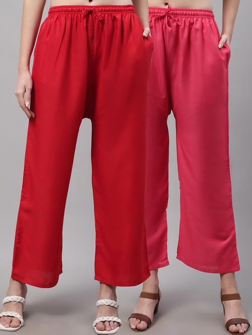 pack of 2 solid palazzo - 19566557 -  Standard Image - 0
