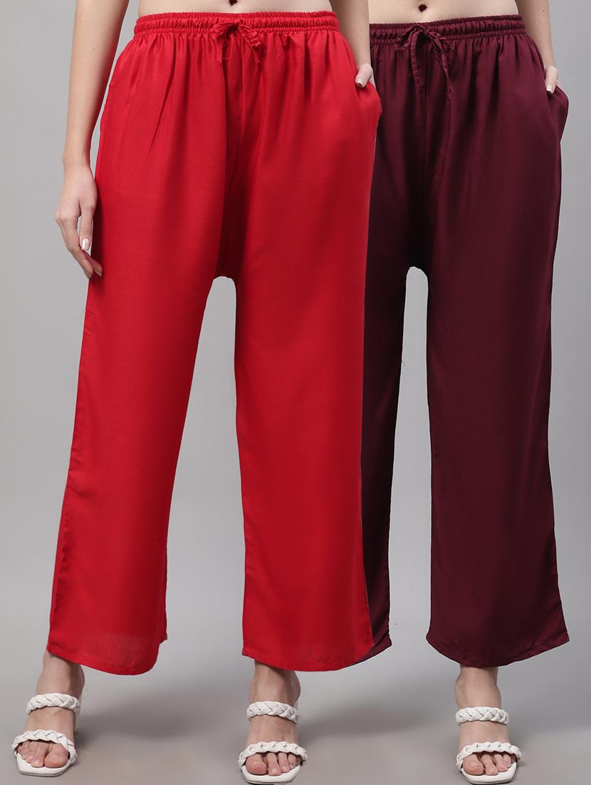 pack of 2 solid palazzo - 19566561 -  Zoom Image - 0