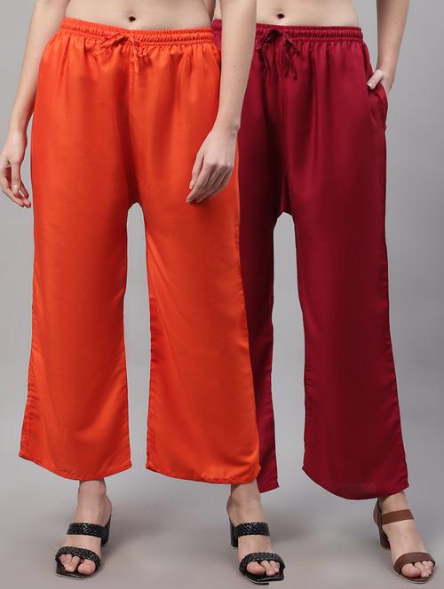 pack of 2 solid palazzo - 19566583 -  Standard Image - 0