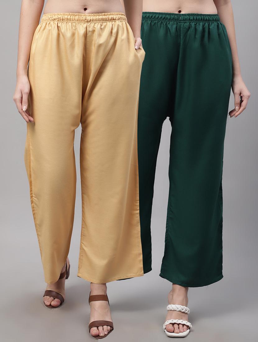 pack of 2 solid palazzo - 19566590 -  Zoom Image - 0