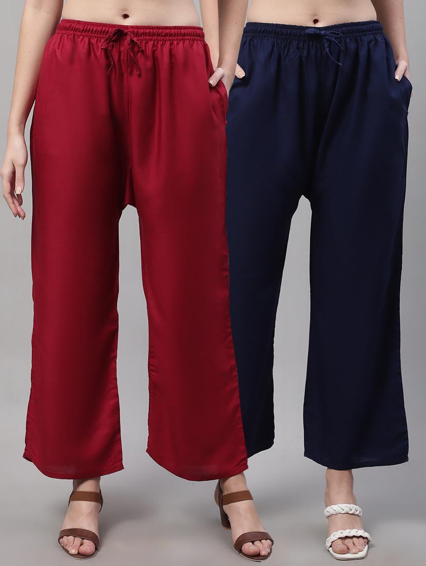 pack of 2 solid palazzo - 19566603 -  Zoom Image - 0