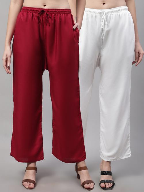 pack of 2 solid palazzo - 19566605 -  Standard Image - 0