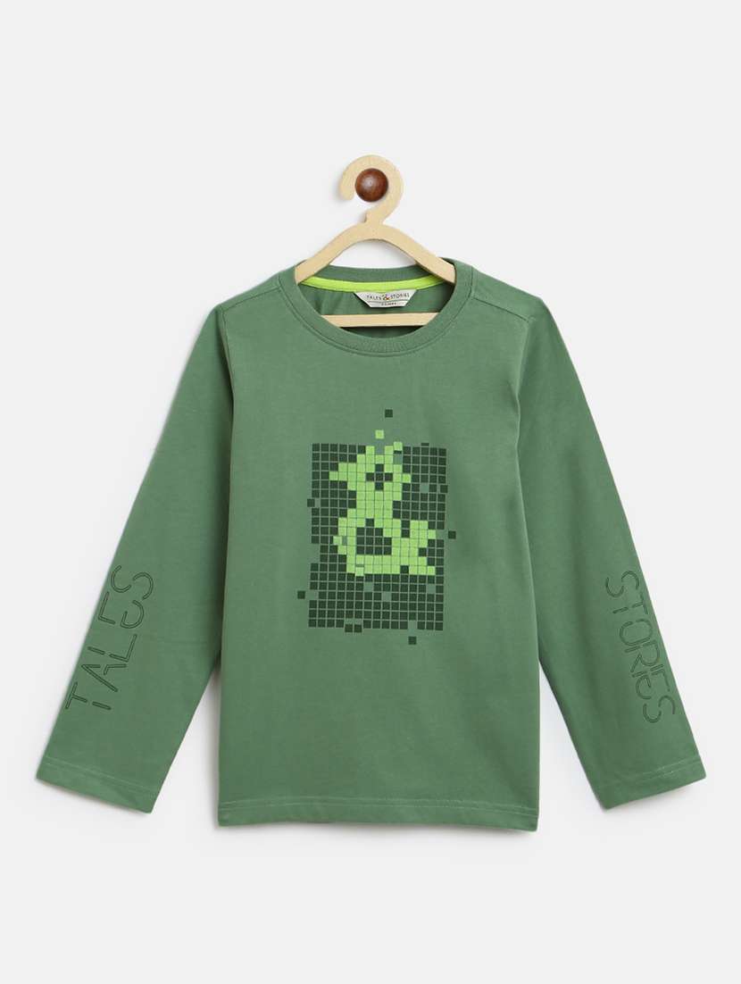 round neck printed sweatshirts