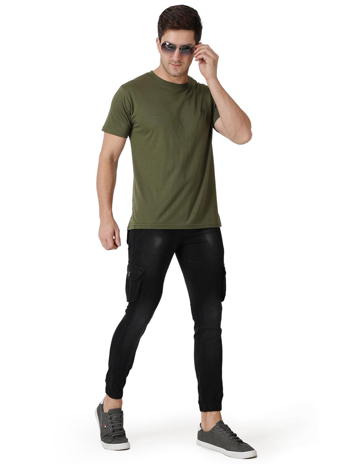 black cotton blend joggers - 19566733 - Standard Image - 3