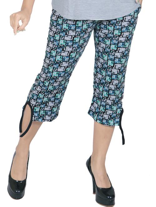 cotton printed capris - 19566793 - Standard Image - 0