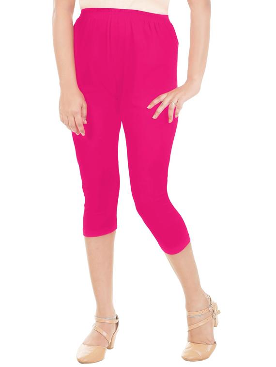 cotton solid capris - 19566800 -  Zoom Image - 0