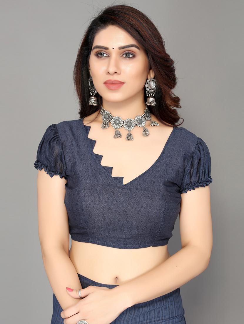 pack of 2 printed sarees with blouse - 19567205 - Standard Image - 3