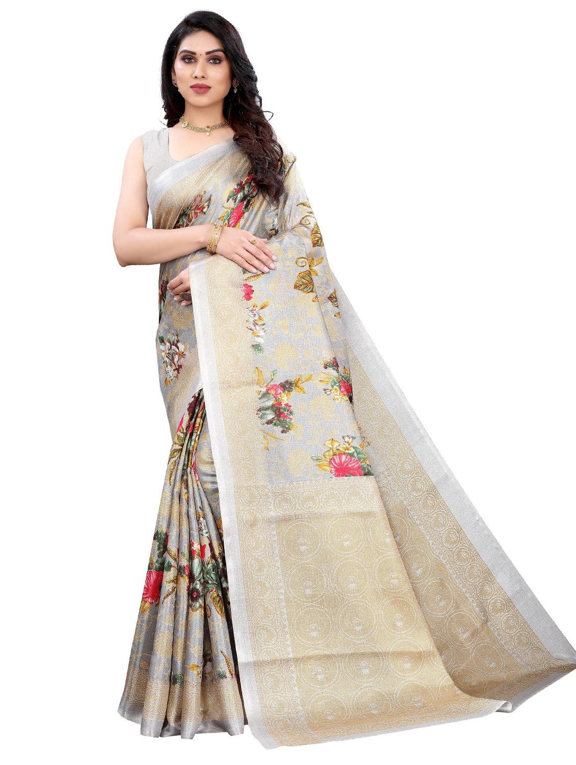 pack of 3 combo saree with blouse - 19567460 - Standard Image - 3