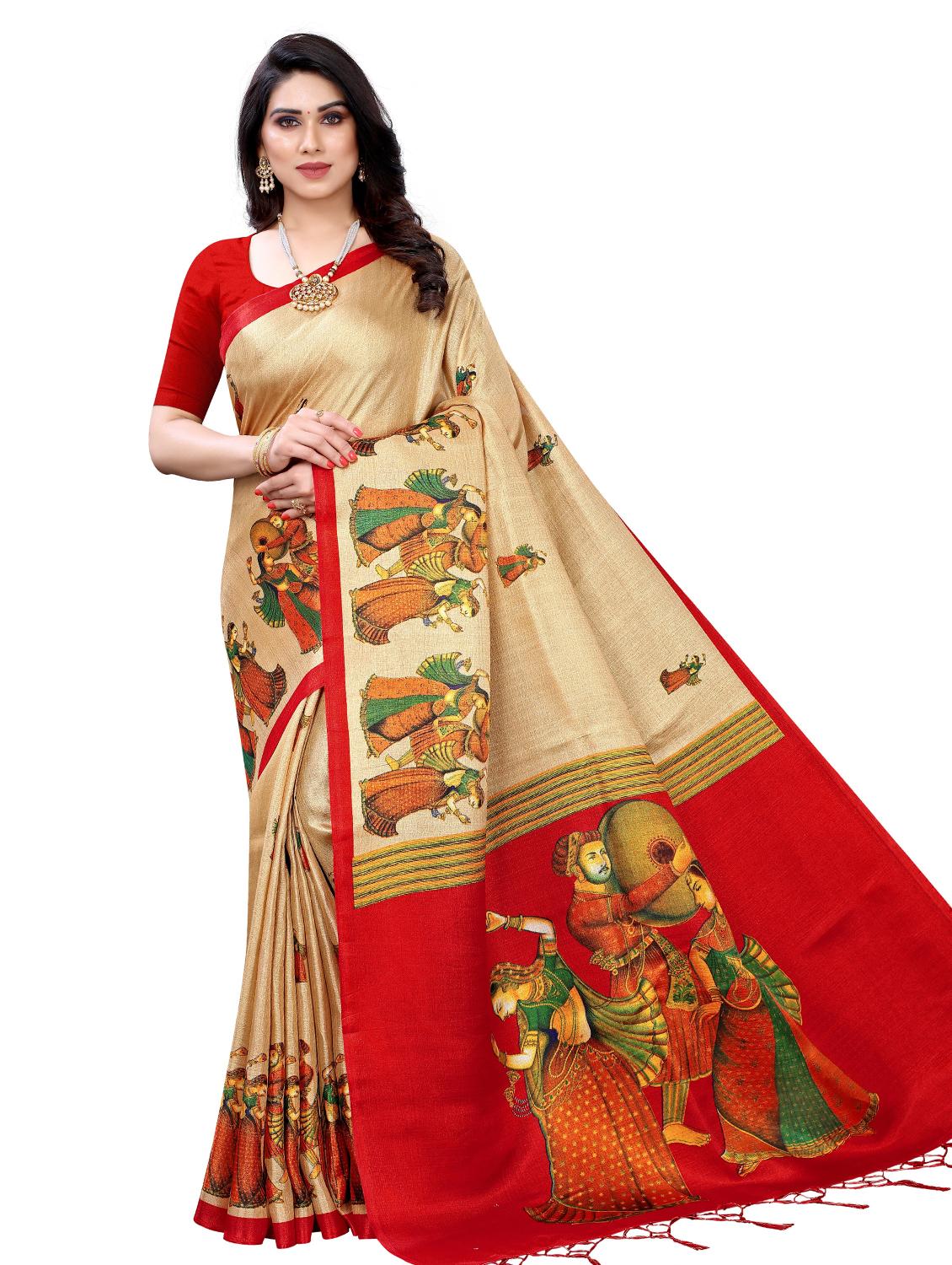 pack of 3 combo saree with blouse - 19567471 - Standard Image - 3