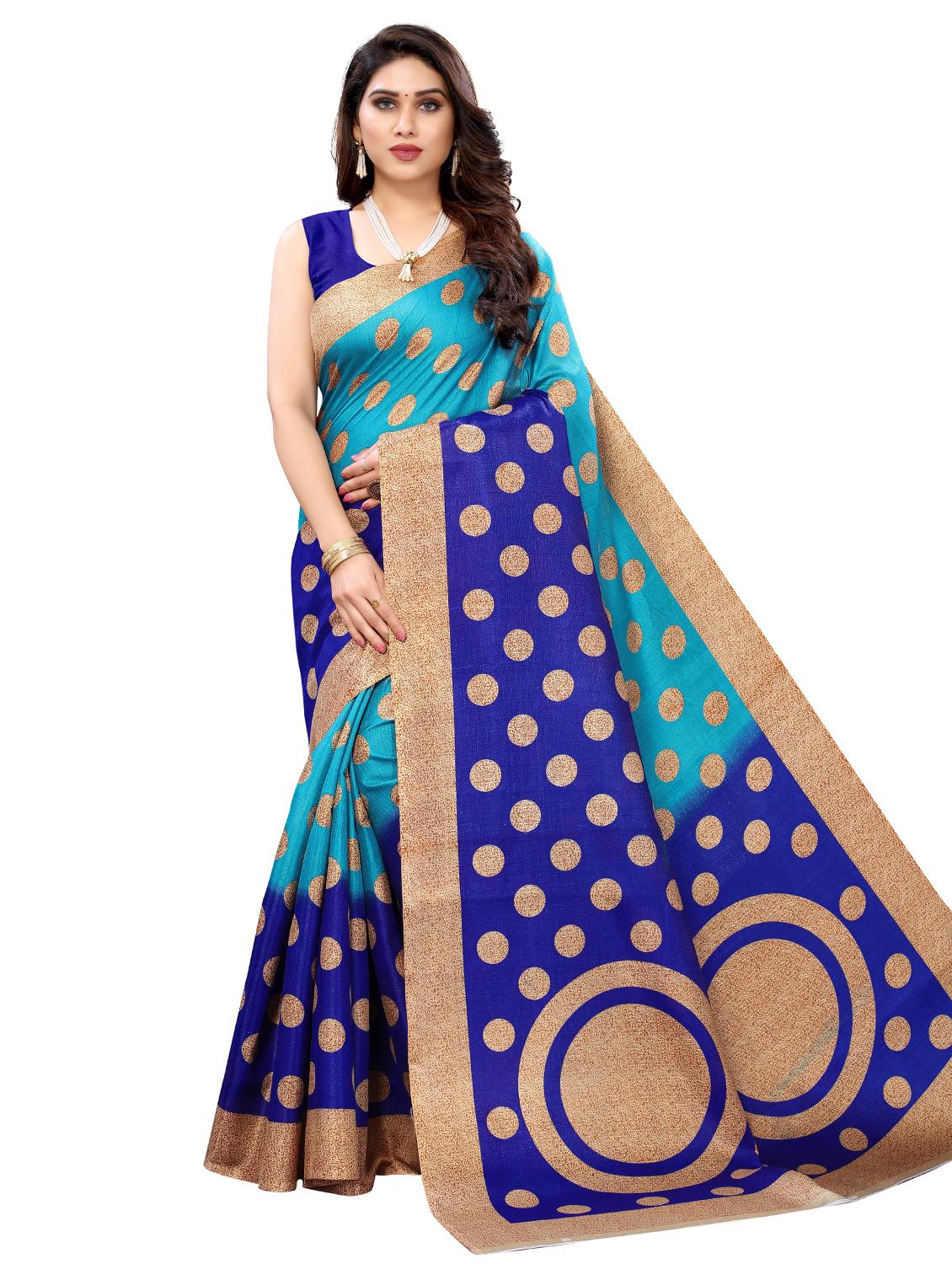 pack of 3 combo saree with blouse - 19567527 - Standard Image - 3