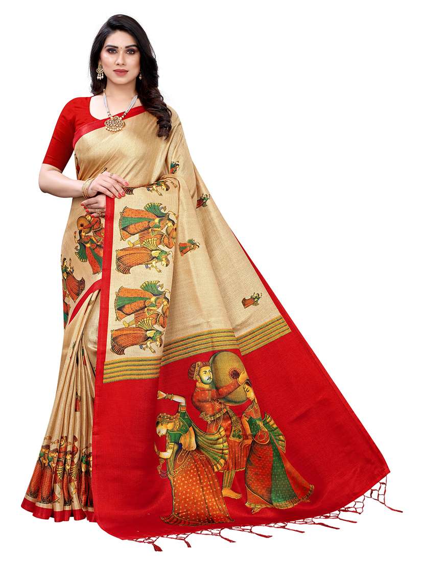 pack of 3 printed sarees - 19567665 - Standard Image - 3