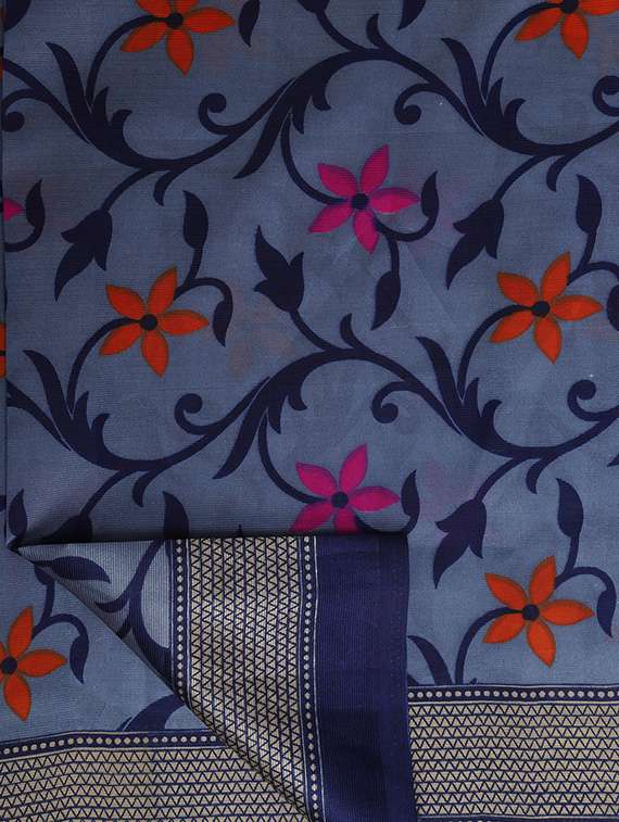 florals prints bhagalpuri saree with blouse - 19567694 -  Standard Image - 3