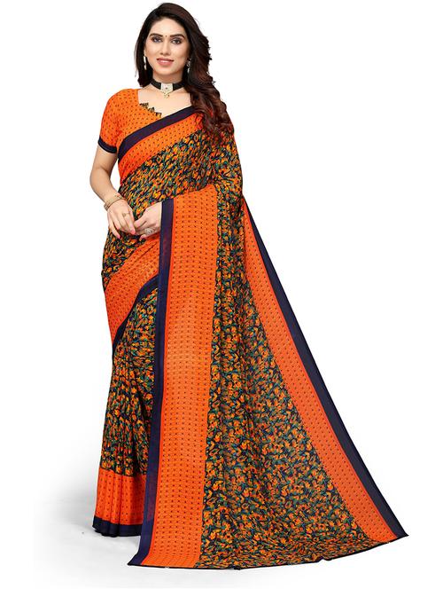 florals printed saree - 19567809 -  Standard Image - 0