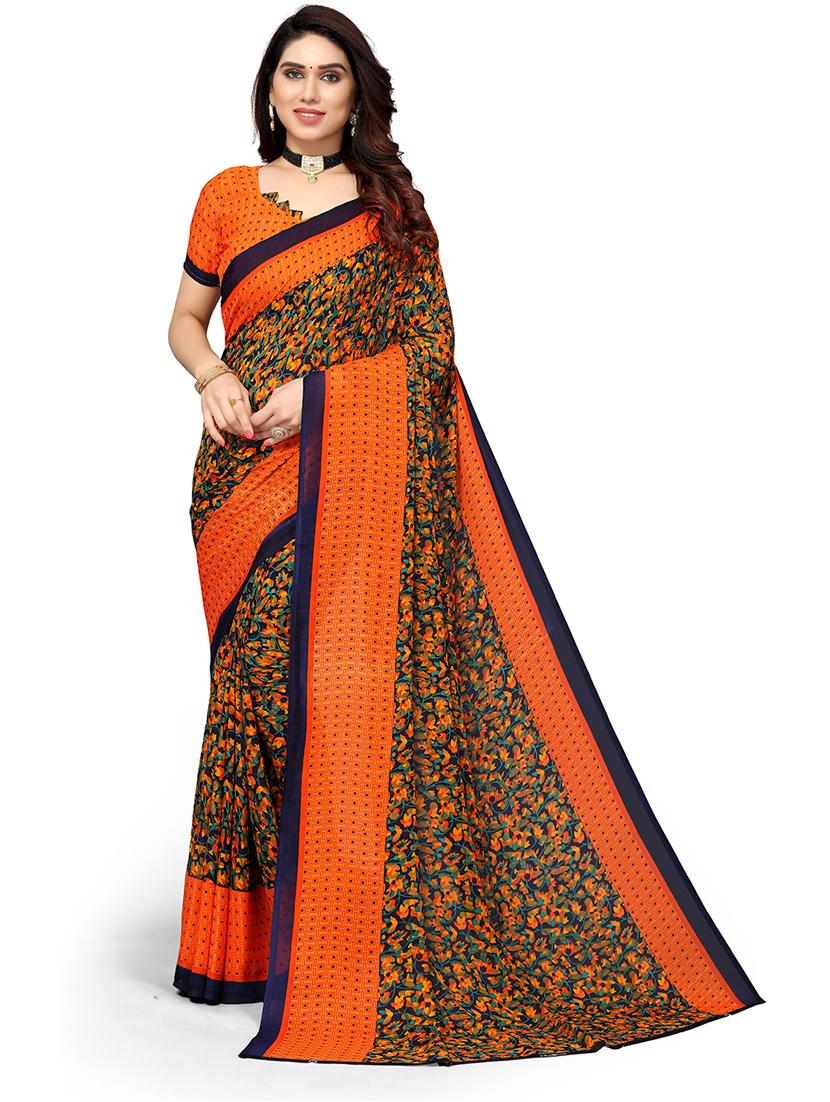 florals printed saree - 19567809 -  Zoom Image - 0
