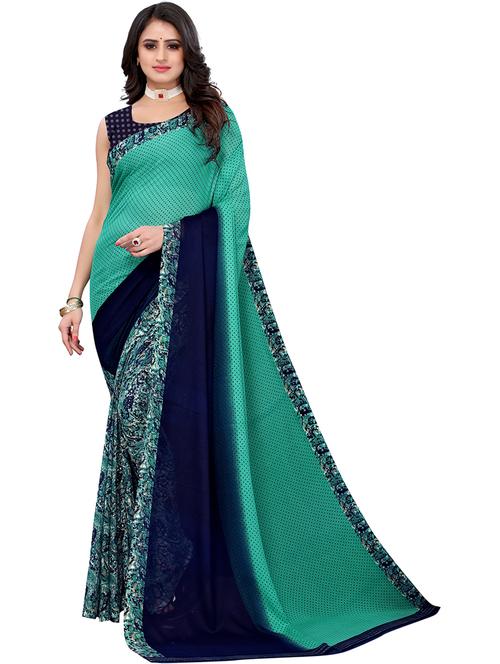 georgette printed saree - 19567819 - Standard Image - 0
