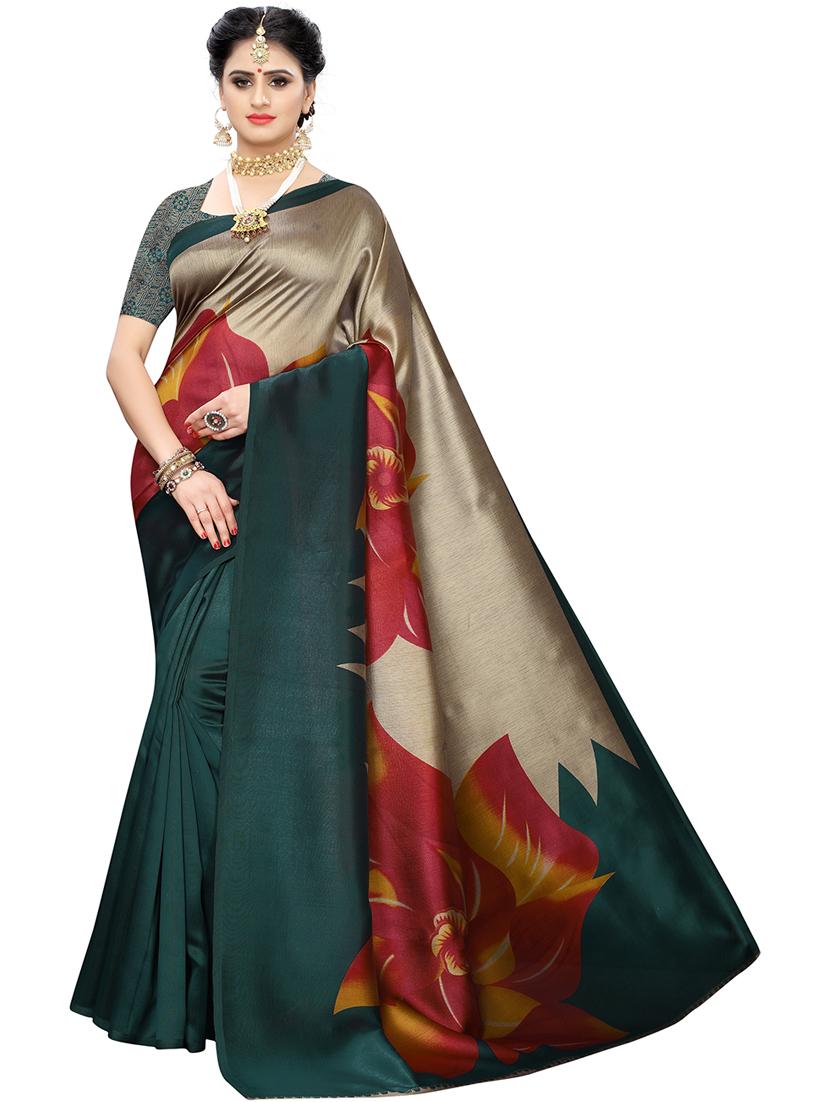 art silk printed saree with blouse - 19568107 - Zoom Image - 0