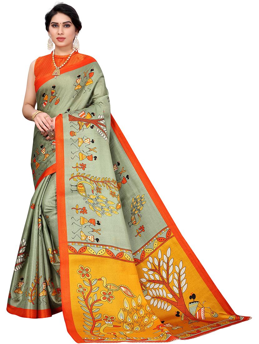 self design printed saree - 19568130 - Zoom Image - 0