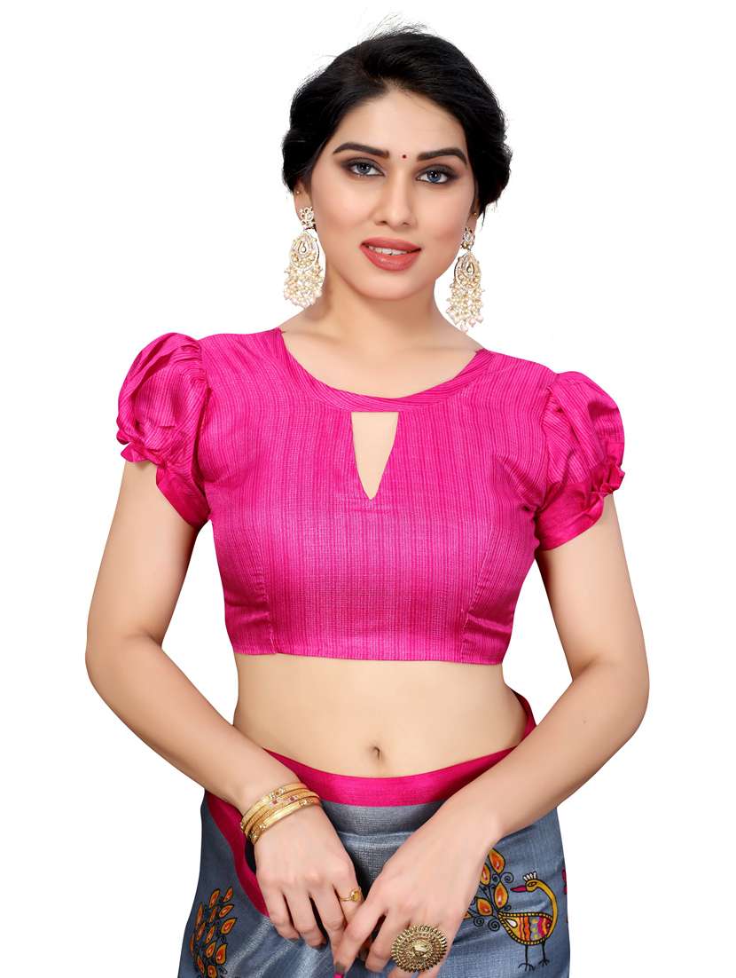 printed saree with blouse - 19568445 -  Standard Image - 5