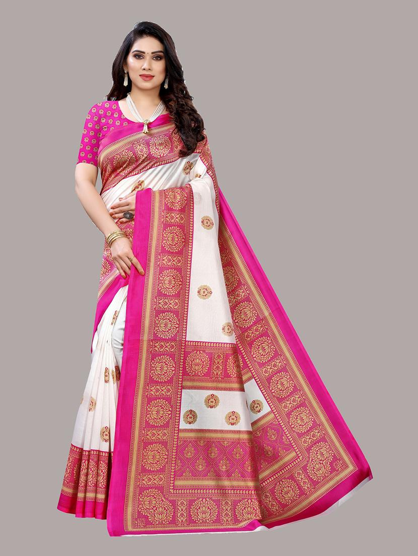 pink art silk mysore saree with blouse - 19568511 - Zoom Image - 0