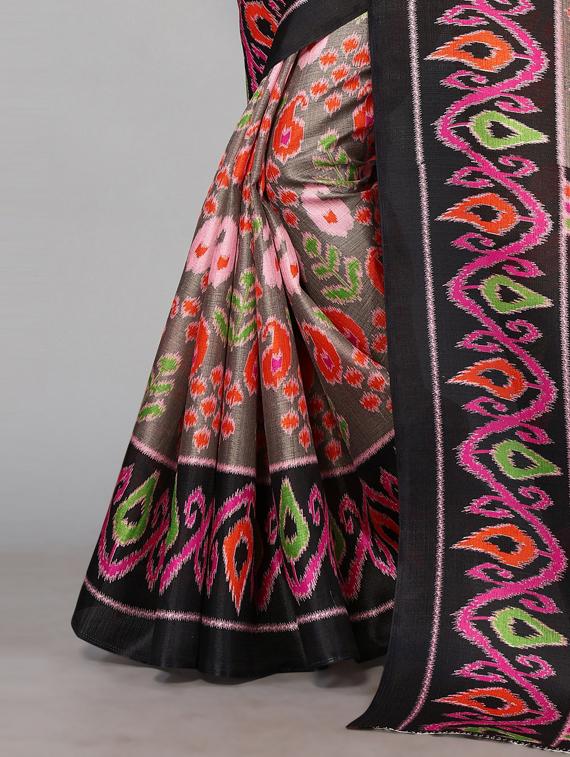 grey art silk mysore saree with blouse - 19568887 - Standard Image - 3