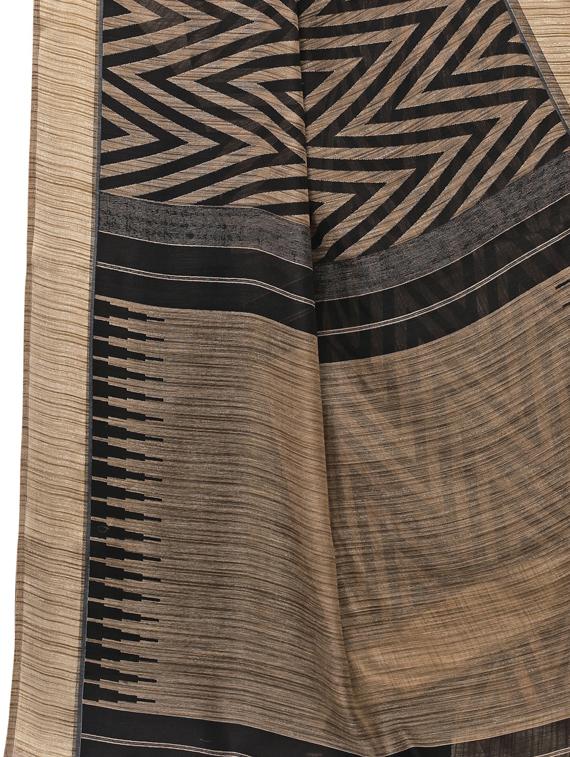 chevron printed saree with blouse - 19568953 - Standard Image - 3