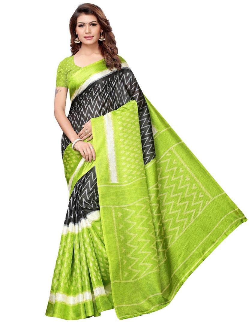 art silk chevron saree - 19569375 - Zoom Image - 0