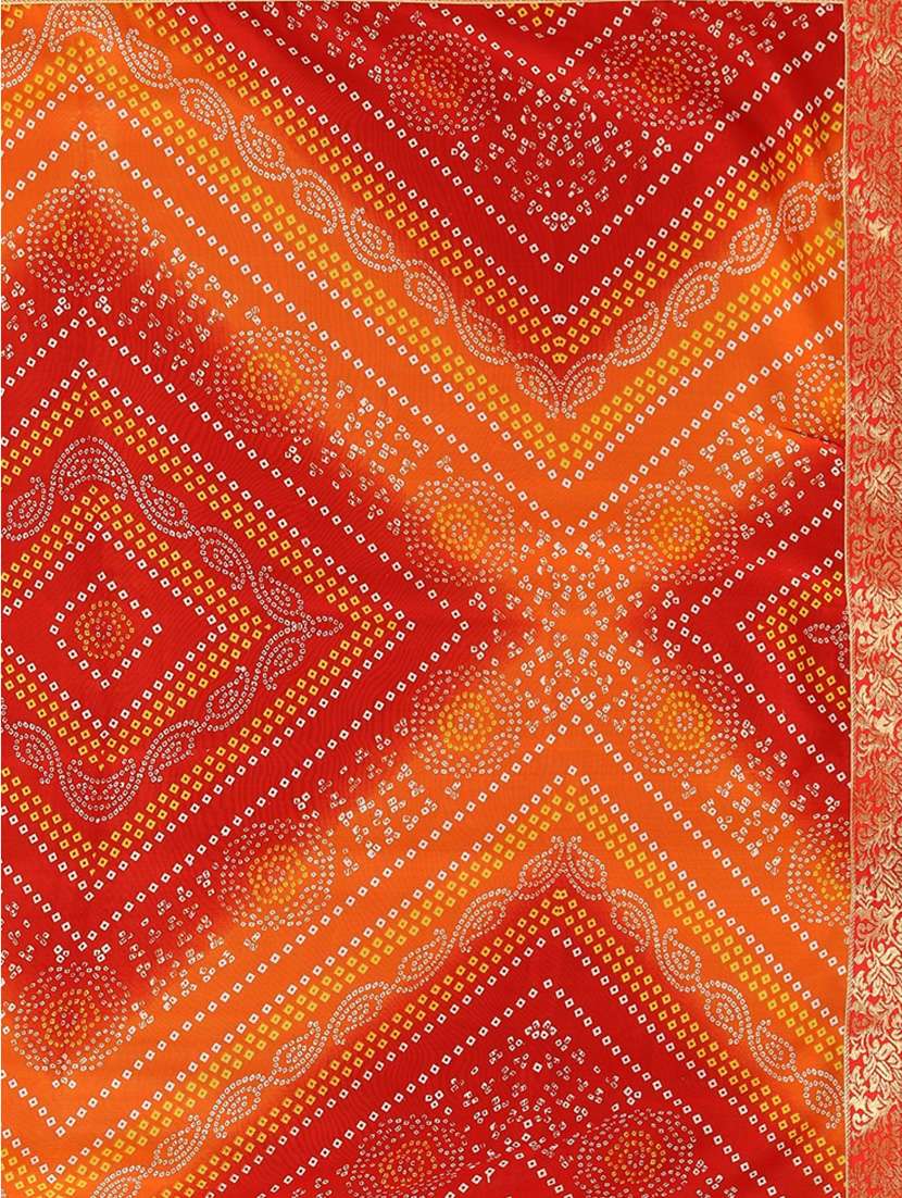georgette bandhani saree with blouse - 19569450 -  Standard Image - 3
