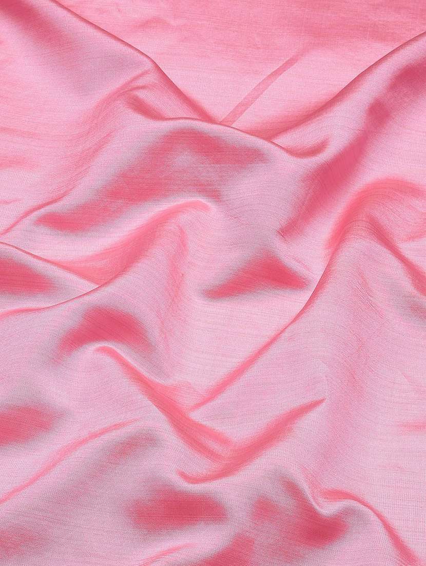 solid pink saree with blouse - 19572720 -  Standard Image - 3