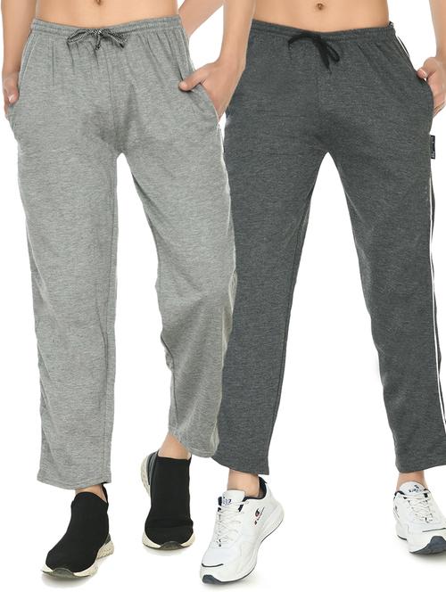 men mid rise full length track pant combo - 19576311 -  Standard Image - 0