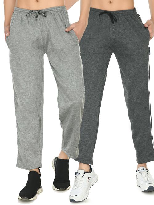 men mid rise full length track pant combo - 19576312 -  Standard Image - 0