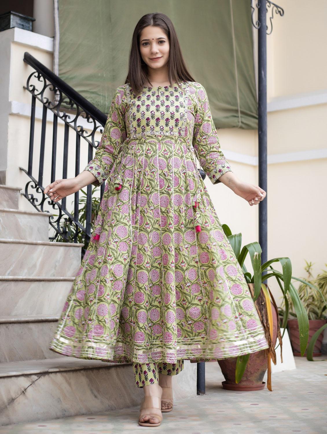 key hole kurta pant set - 19577850 -  Zoom Image - 0