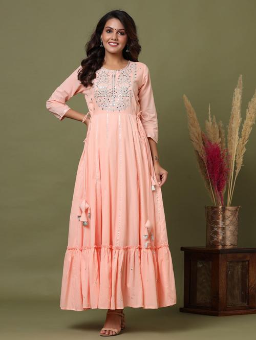 round neck straight kurta - 19577962 -  Standard Image - 0